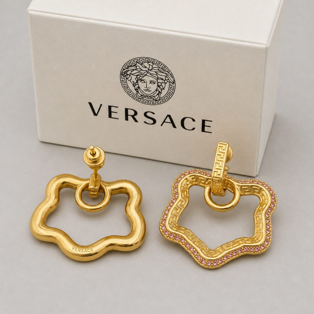 Versace Bold Statement Earrings Style 4 | New with Box - Picture 4 of 9